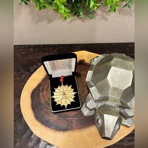 GOLD SUN FACE PENDANT BY LS